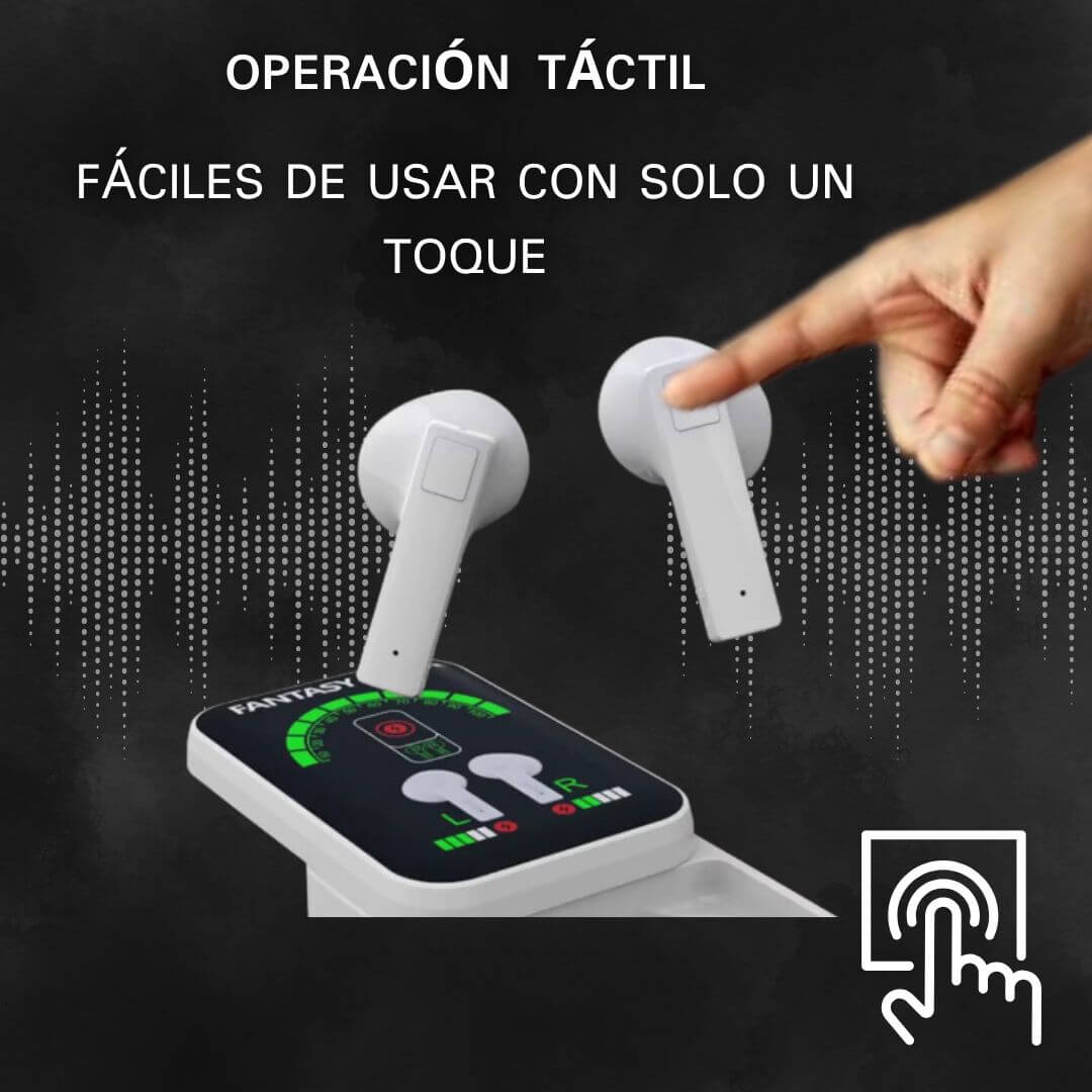 SoundAura® Auriculares inalámbricos con Bluetooth y Pantalla